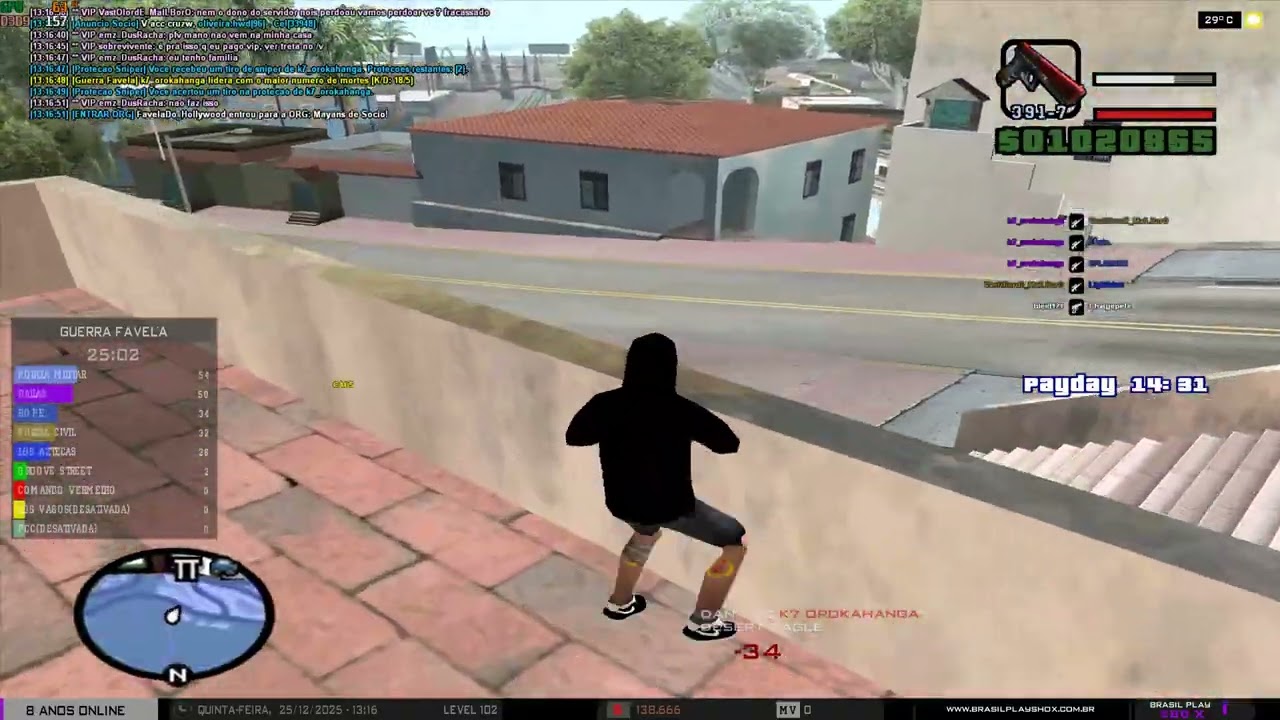 Guerra feia de Natal no Shox