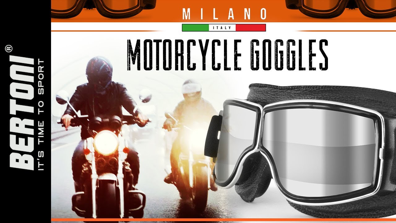 MOTORCYCLE GOGGLES By Bertoni Iwear 😎