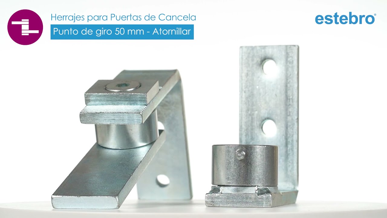 Instalación punto de giro con rodamiento de atornillar