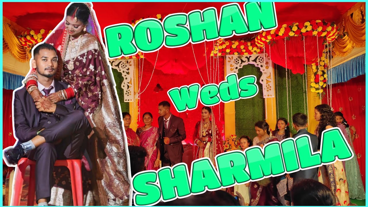 Roshan Weds Sharmila Tirilpih (Kedndposi), Chaibasa. Hindu Wedding 🥰 #wedding #youtube #jharkhand