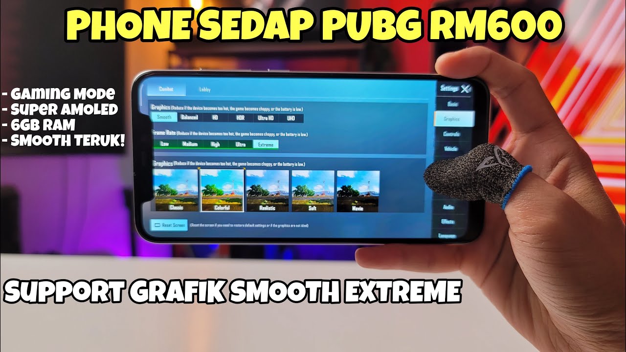 Phone Sedap PUBG Bajet RM600 Support SMOOTH/EXTREME - Xiaomi Mi 8