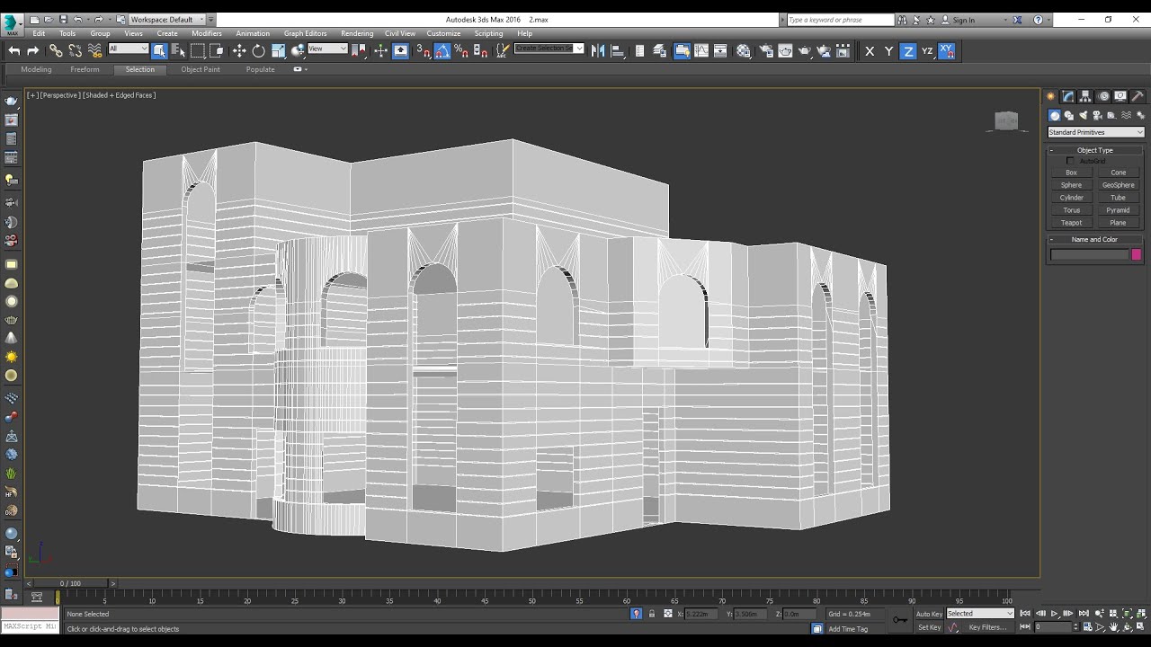 3dmax l vray exterior design - neu-classic villa lec1