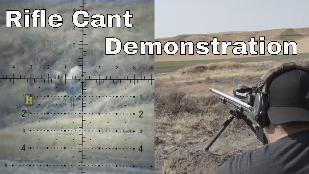 Rifle cant effect demonstration. Filmed through the scope with Triggercam