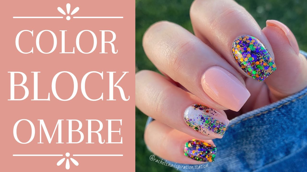 HOW TO COLOR BLOCK OMBRE WITH DIP POWDER