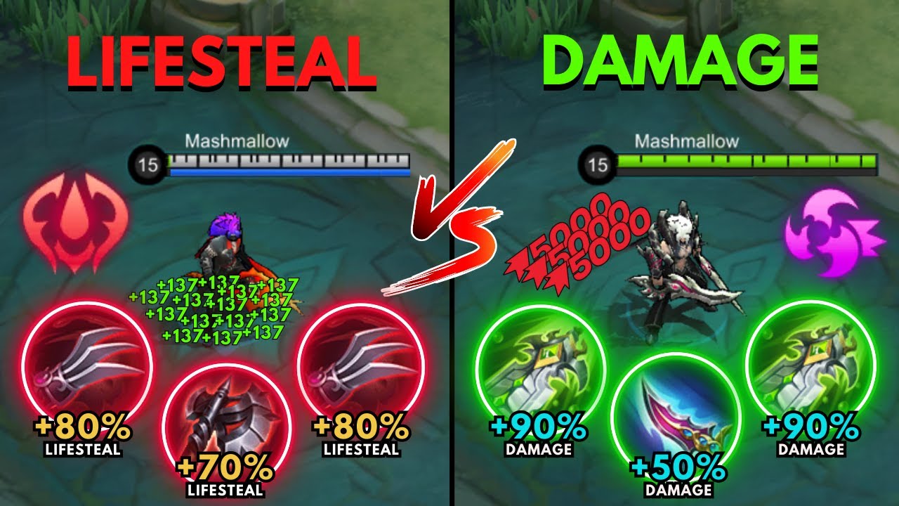 Martis Lifesteal Build vs Martis Damage Build