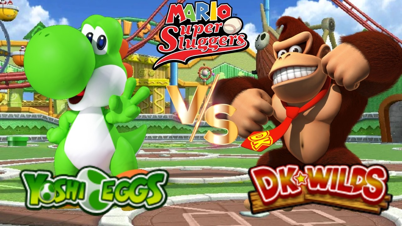 Super Mario Sluggers - Season 12 Game 2 Yoshi vs DK [Yoshi Park Day]