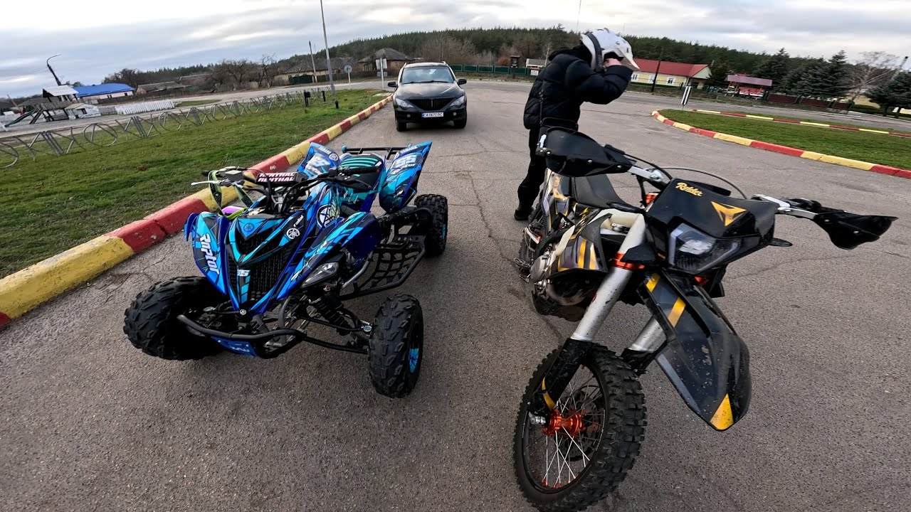 СТАНТ И ДРИФТ НА КВАДРИКЕ|RAPTOR 700R💨