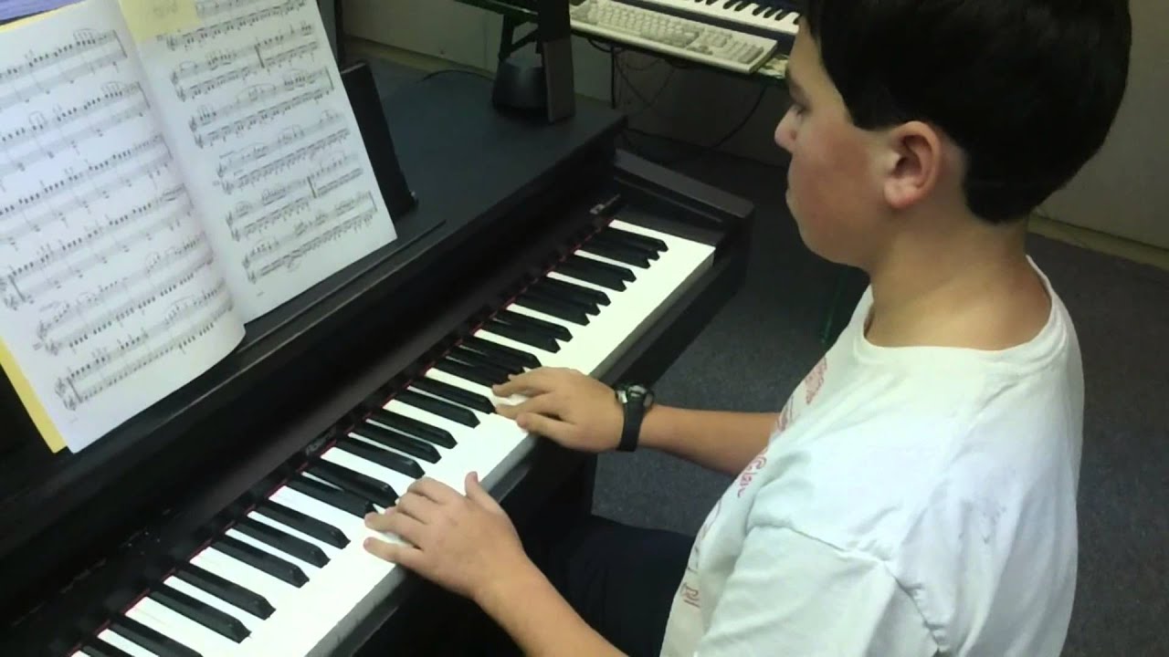 Jake Boucher Practicing Czerny Op823,No24 (Two Hands) from AM's 