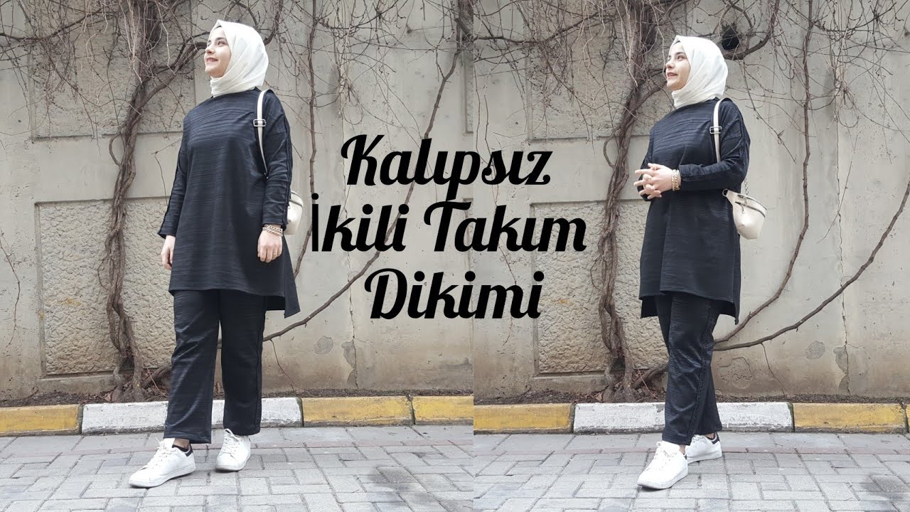Kalıpsız pratik ikili takım dikimi/yeni başlayanlar için/çok kolay/kendin yap