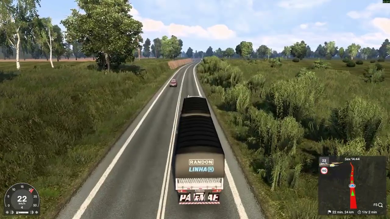ETS 2 VOLVO 540 NO BITREM BOTANDO PRESSÃO NO PUXE DO FEIJÃO 🫛 MAPA 🗺️ BR BRASIL DEIXE O LIKE 👉👍👈🙏🙏👍👍