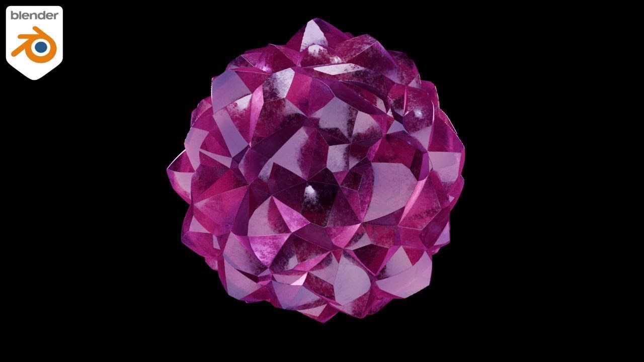Procedural Amethyst material in Blender