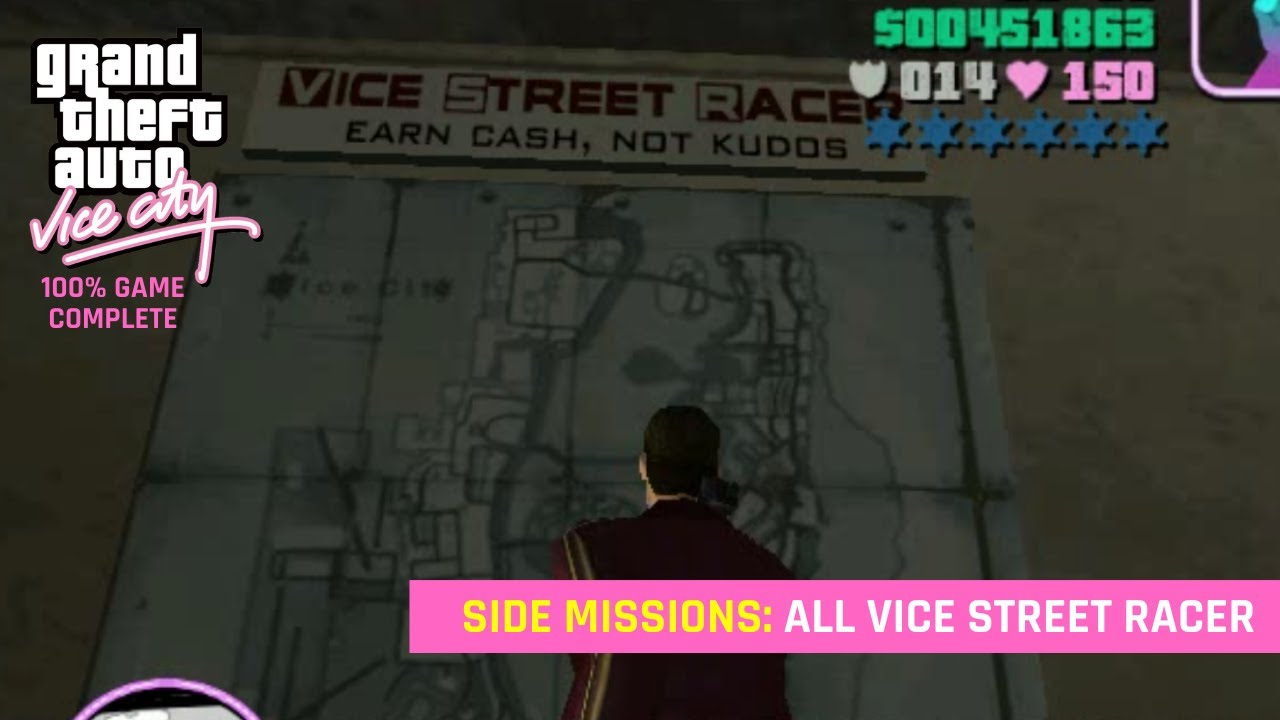 GTA VICE CITY | ALL VICE STREET RACER @SUNSHINE AUTOS | 100% COMPLETE