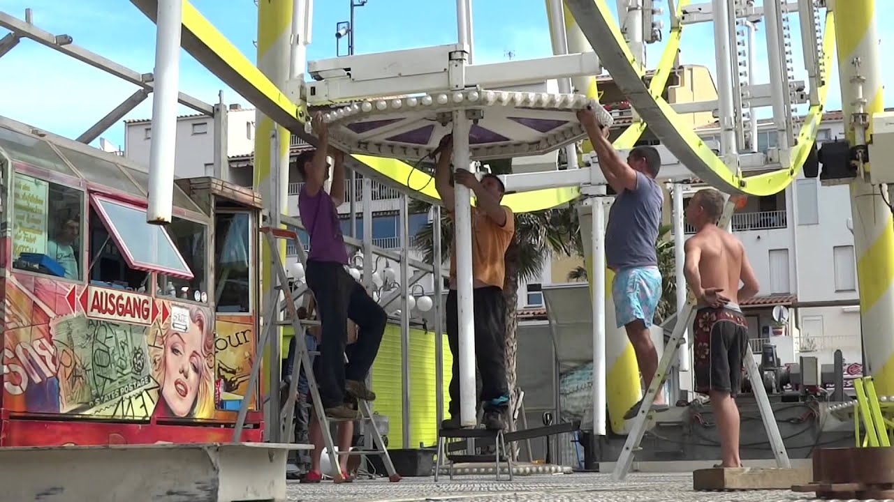 Montage de La Grande Roue Cap d’Agde (suite)
