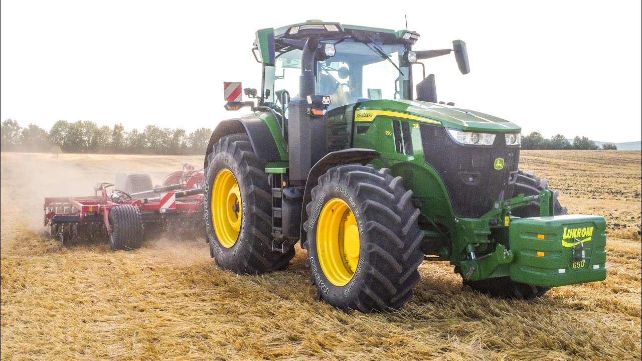 Nový John Deere 7R 290 GEN 2 |První podmítka po sklizni 2024