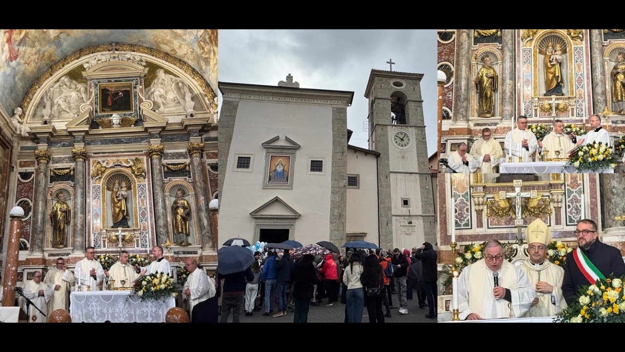 La Comunità di Roio in Festa per la Riapertura del Santuario di Santa Maria della Croce