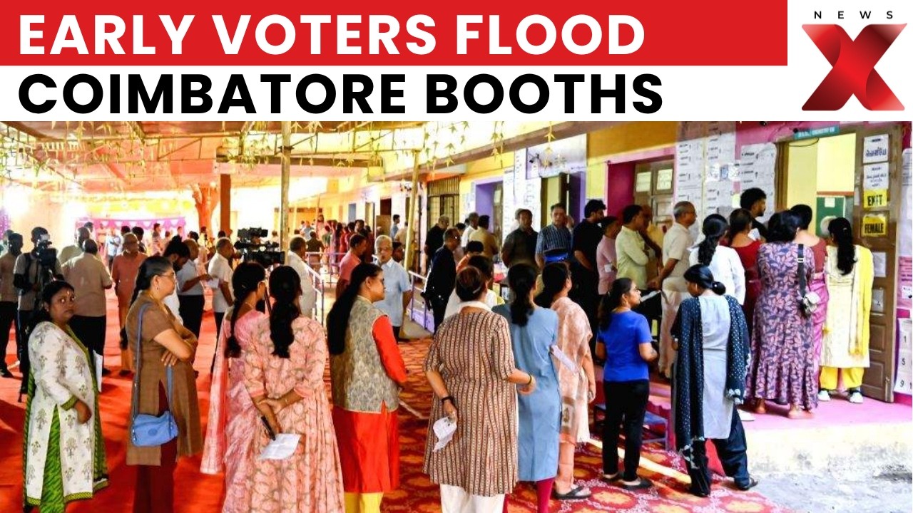 Election Fever Peaks! Massive Turnout at Coimbatore Booths From Early Hours