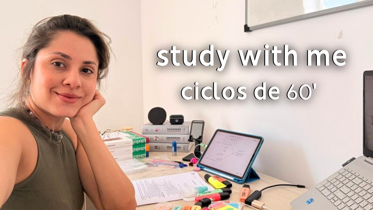 ESTUDE COMIGO POR 4 HORAS 🚀 Técnica Pomodoro 60/15 🧠