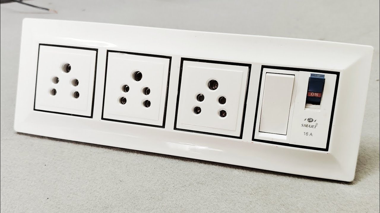 3 socket 1 switch 1 mcb connection //  1 switch 3 socket 1 mcb connection