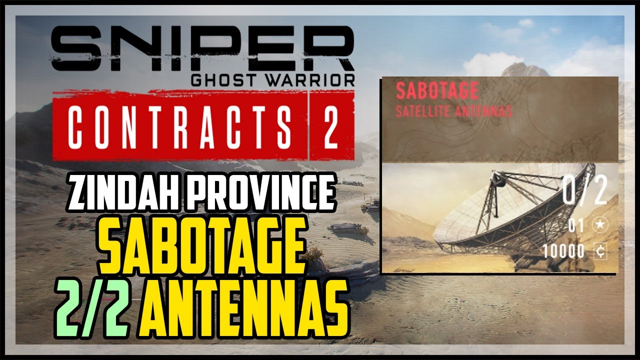 Sabotage Satellite Antennas Sniper Ghost Warrior Contracts 2
