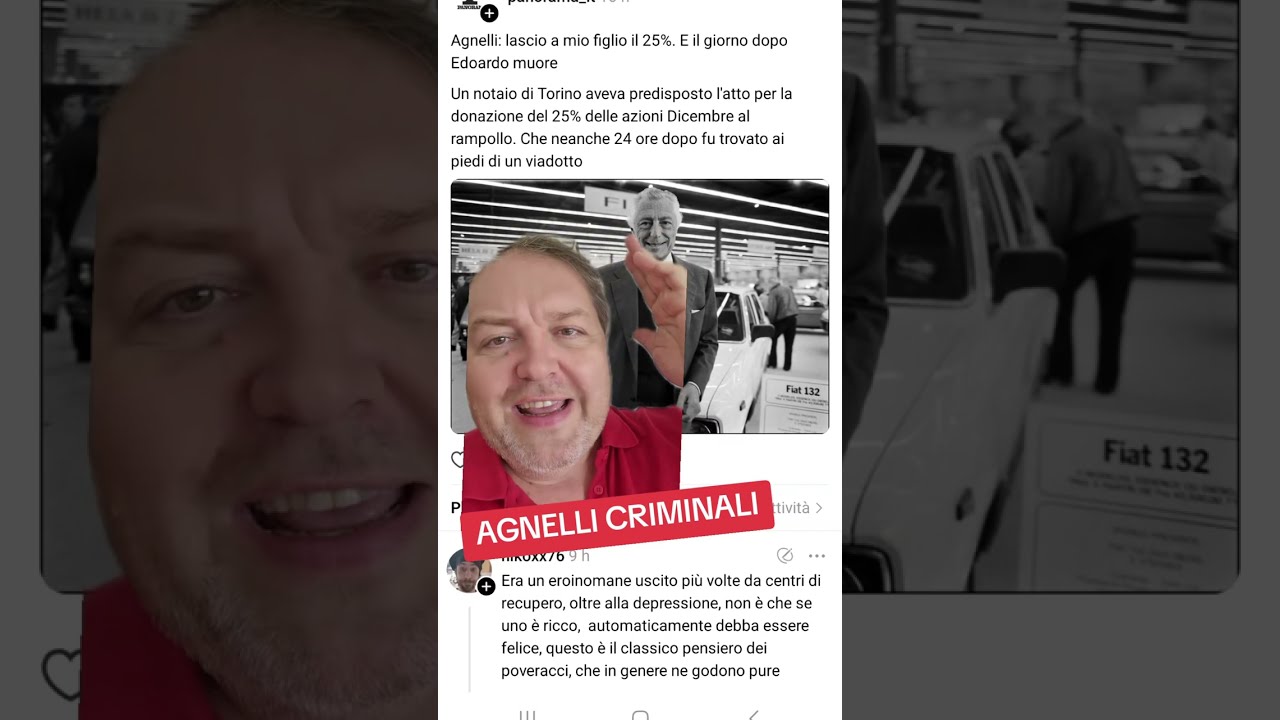 FIAT. AGNELLI AND CRIMES.