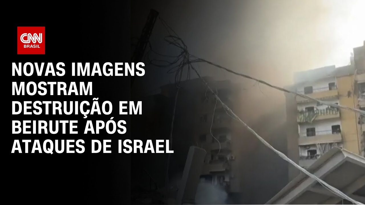 Novas imagens mostram destruição em Beirute após ataques de Israel | CNN 360°