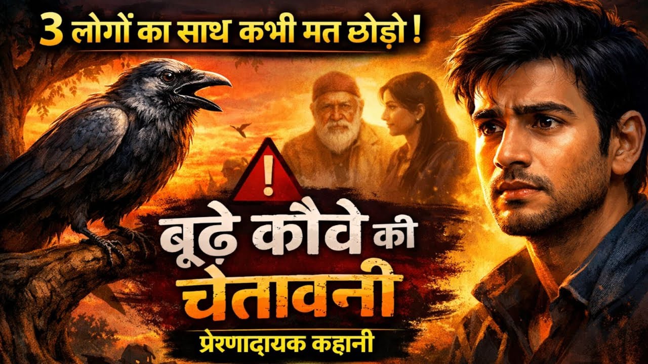 “बूढ़े कौवे की चेतावनी: 3 लोगों का साथ कभी मत छोड़ो | प्रेरणादायक कहानी | Jindagi Motivation”