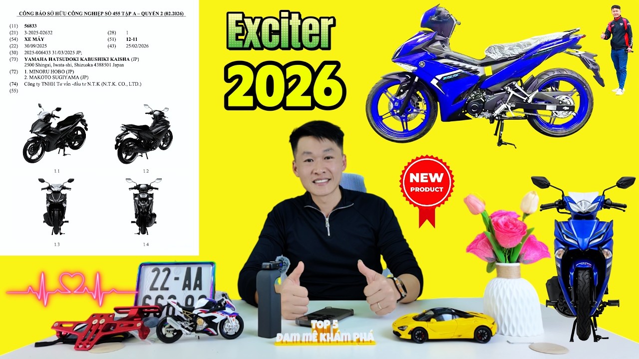Yamaha Exciter 2026 lộ thiết kế RÕ NÉT tại Việt Nam ▶ NHIỀU ĐIỂM MỚI sẵn sàng đấu Winner 🔴 TOP 5