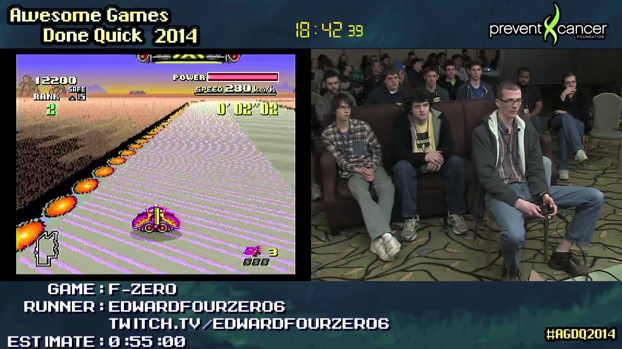 F-Zero SPEED RUN (0:44:49) :: Master GP (Fire Stingray) by EdwardFourZERO6 #AGDQ 2014 [SNES]