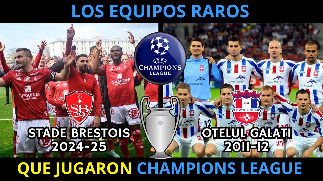 Los EQUIPOS MÁS RAROS que JUGARON en la CHAMPIONS LEAGUE