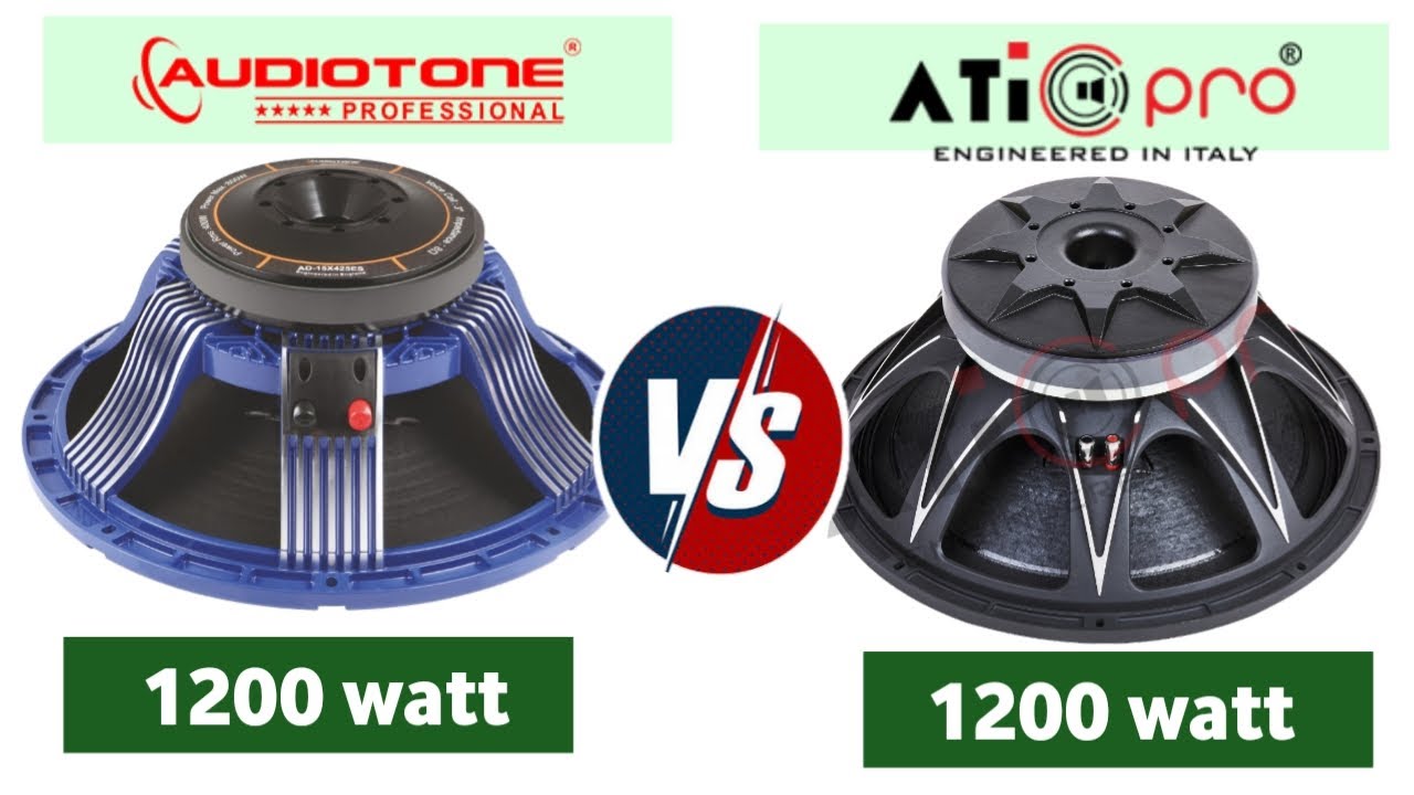 Audiotone 1200w vs Atipro 1200w Comparison Video | Ad15x1250es vs Yx15x451 II speaker Compair Video