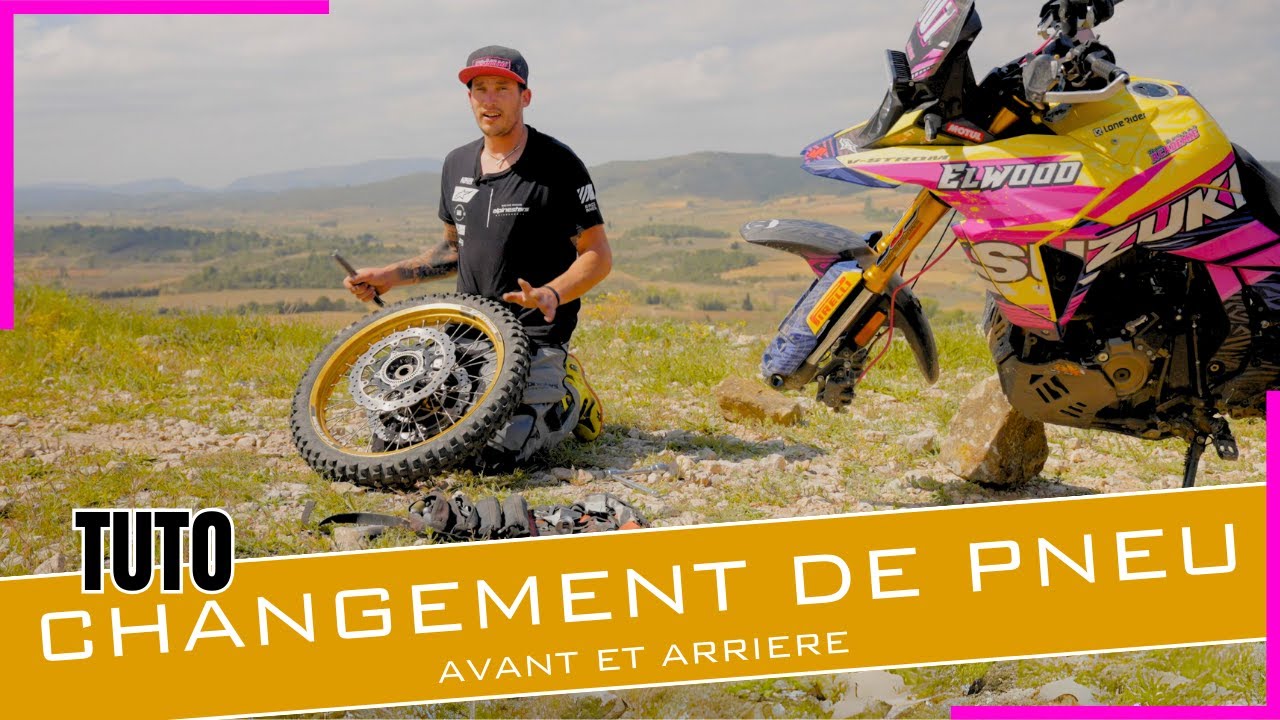 Tuto changement de pneu tube type Avant / Arrière et chaine