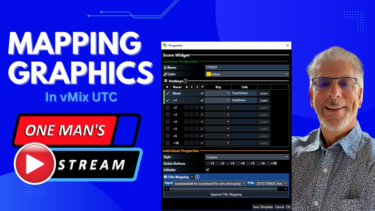 Mapping Graphics For Beginners | One Man's Stream Episode 96 | vMix and vMix UTC