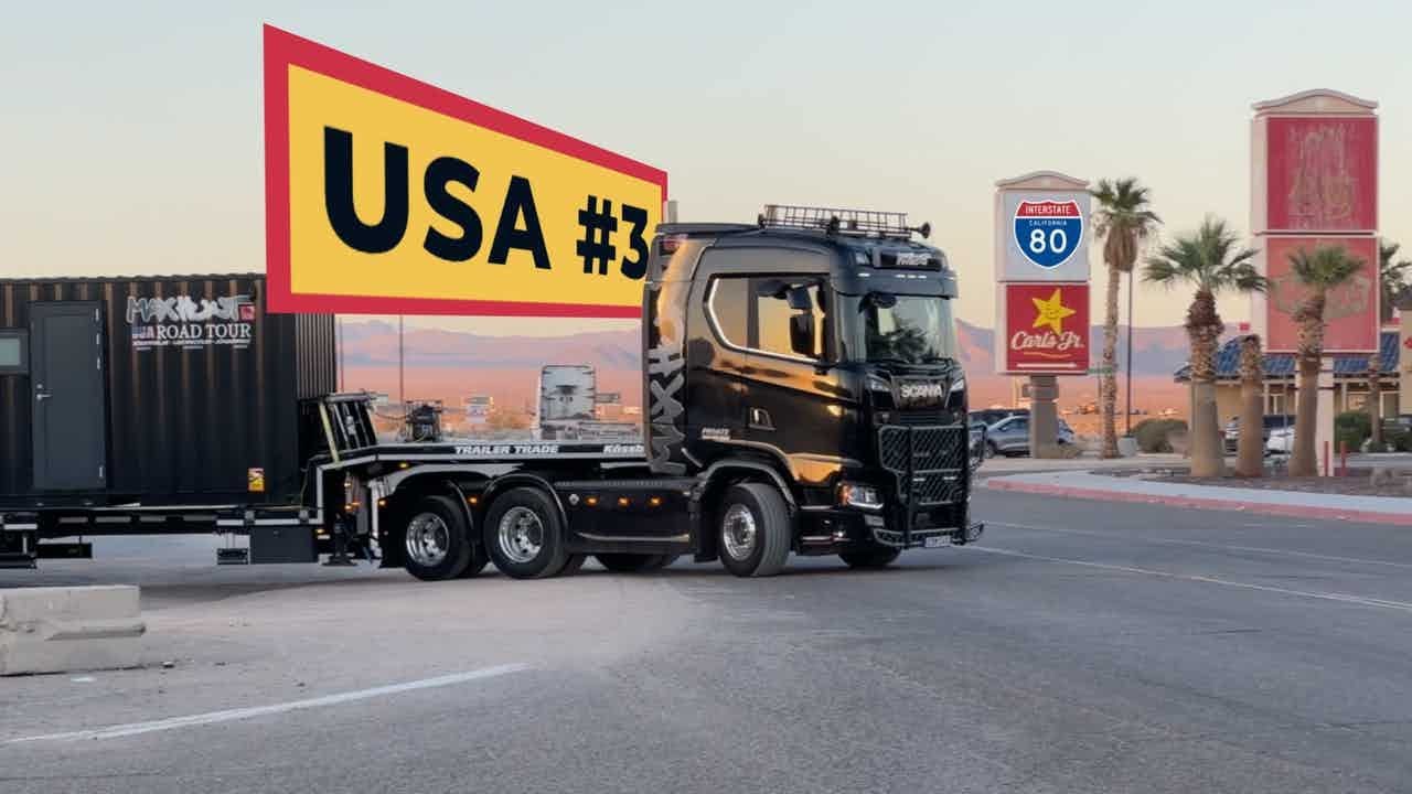 Max Hunt i USA - Trucker på Times Square