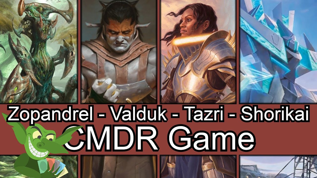 We love to fight! Zopandrel vs Valduk vs Tazri vs Shorikai EDH / CMDR game play