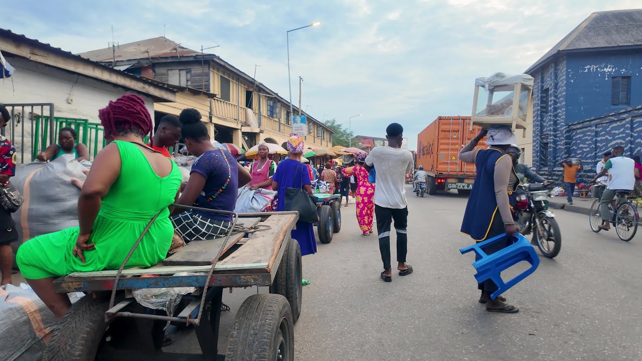 AFRICA MARKET CLOSING GHANA ACCRA MAKOLA