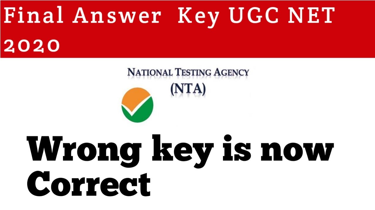 Final Answer Key NTA UGC NET 2020 | NTA UGC NET FINAL ANSWER KEY 2020 | NET FINAL ANSWER KEY 2020