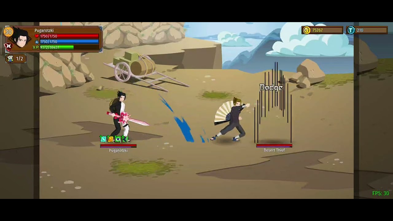 Ninja Master: A Shinobi Saga. Level 30 - 40 Grind.