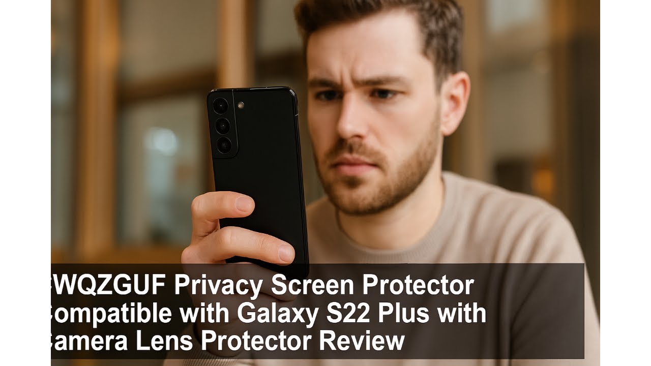 📱 CWQZGUF Privacy Screen Protector Compatible with Galaxy S22 Plus with Camera Lens Protector Review
