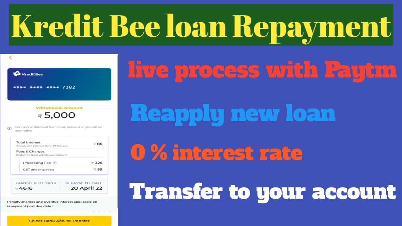 Kredit Bee Credit Card Transfer to Bank with live process