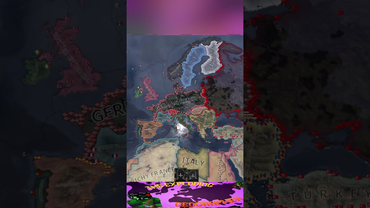 What if Romania owned all of the Balkans? HOI4 experiment timelapse 