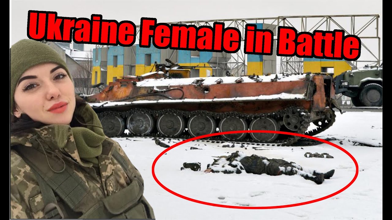 Tribute to Ukraine brave women soldiers female parade