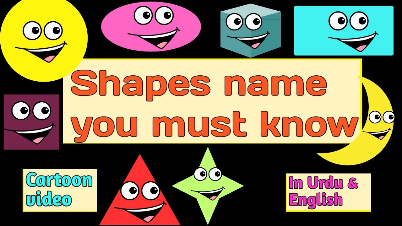 Learn Shapes| Shapes Names for kids| In English and Urdu| Shapes cartoons|@miknutv682