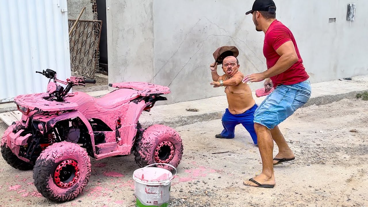 LEÔNCIO PINTA QUADRICICLO DE PILILIU DE ROSA veja oque aconteceu 😱 | PILILIU DA RESENHA