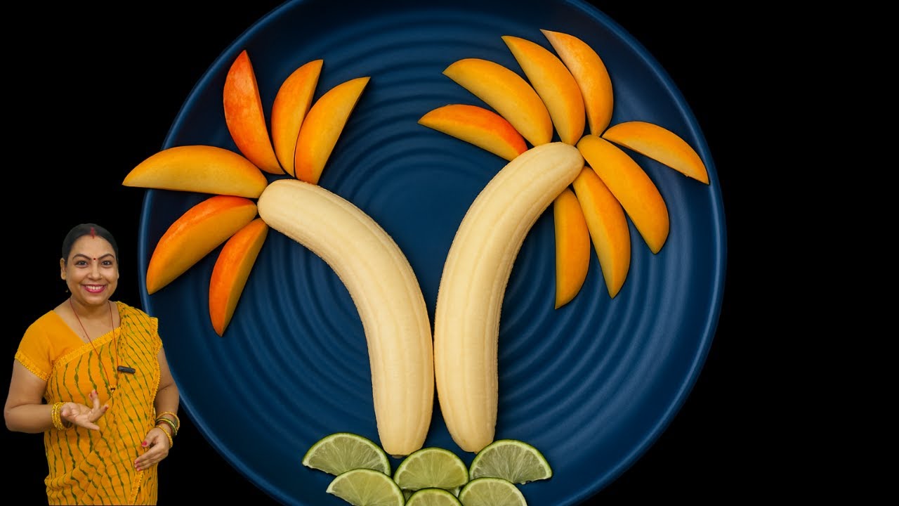 Party Hack! 🍎 Fruit Art for Kids | Banana Apple Palm Tree Decoration Easy Idea