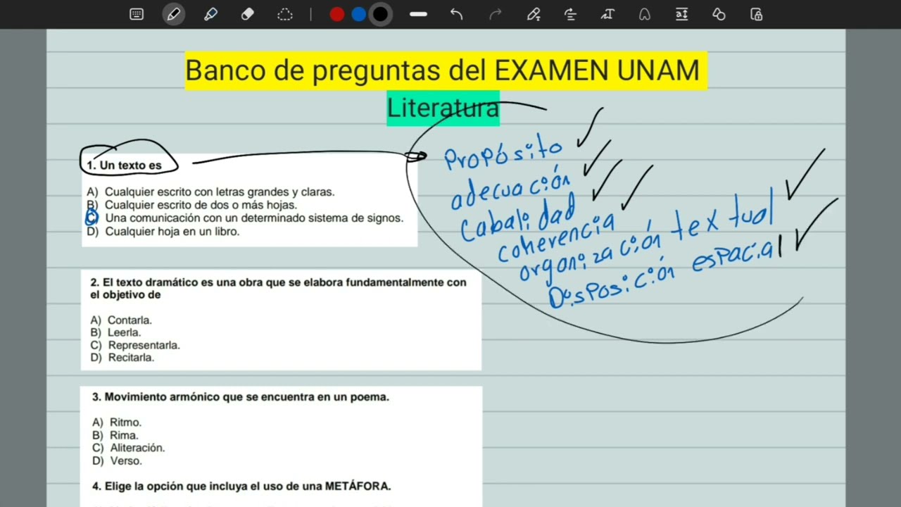7 preguntas de LITERATURA del Examen UNAM | PARTE 1