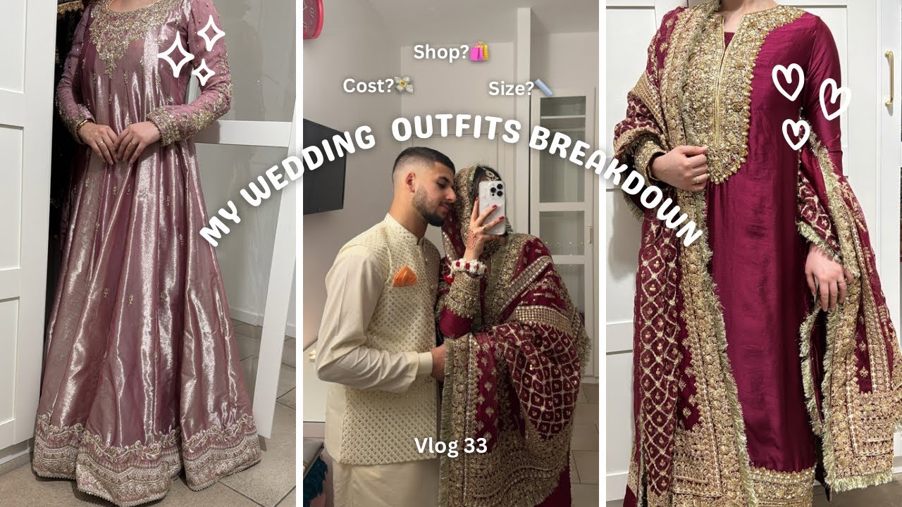 Meri shaadi ke dresses|All about my wedding outfits|shopping,price,designers,mishaps|Pakistani dress