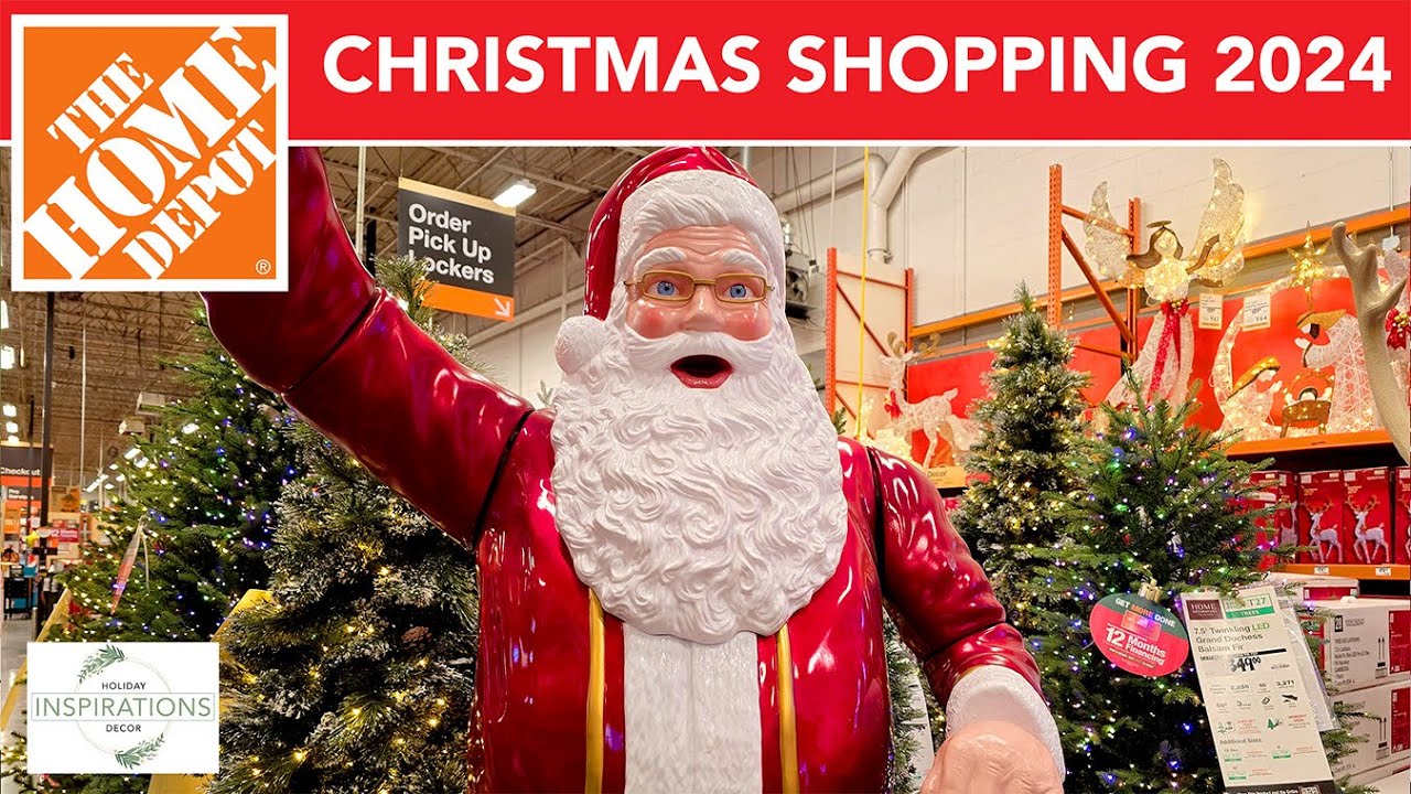 HOME DEPOT Christmas Decorations 2024 | Shop with ME!