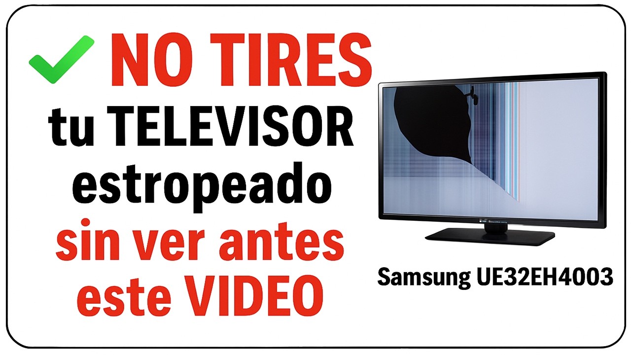 ❌ NO TIRES tu TELEVISOR estropeado sin ver antes este VIDEO!