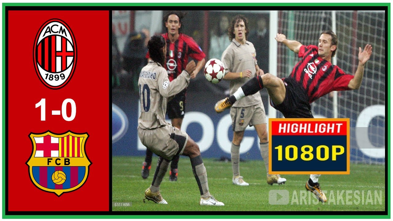AC Milan v FC Barcelona: 1-0 #UCL 2004/05: Mediaset Commentary - 1080P 60FPS