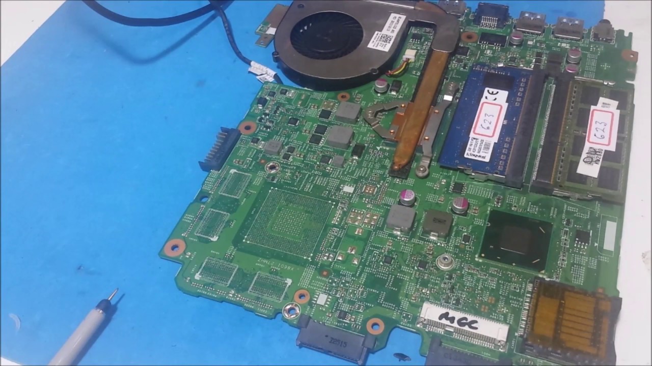 Achando curto Notebook-Dell 3421 não liga Placa DNE40 ( vídeo 2)